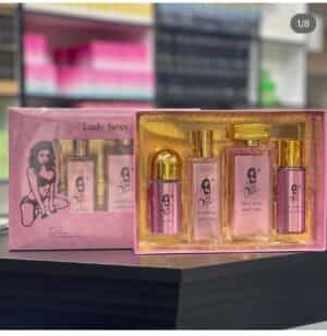 بكج فرموني مكون من ٤ قطع  عطر جسم / عطر ملابس / عطر شعر / مزيل عرق