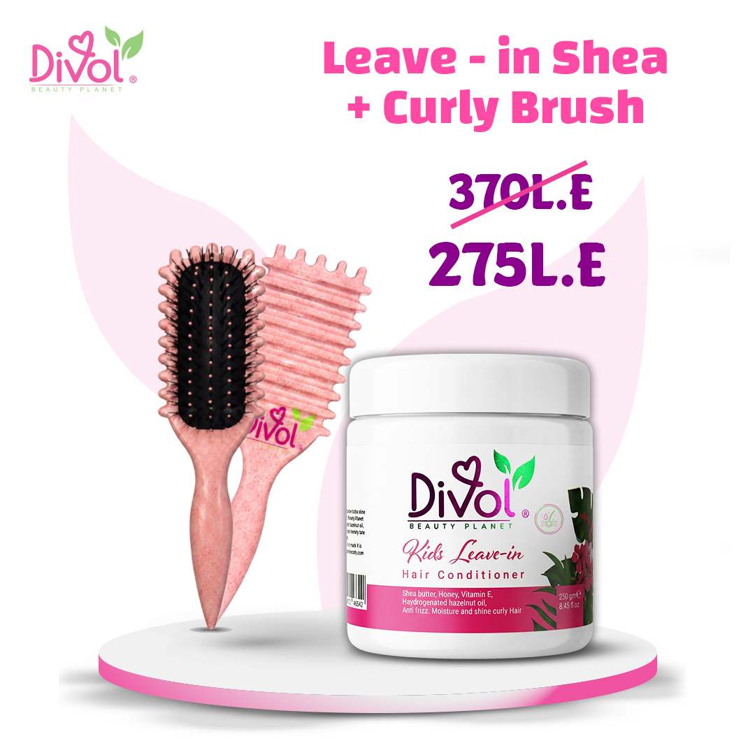 webside bundle brush leave in shea copy Soft Curls shea Set - الصورة 1