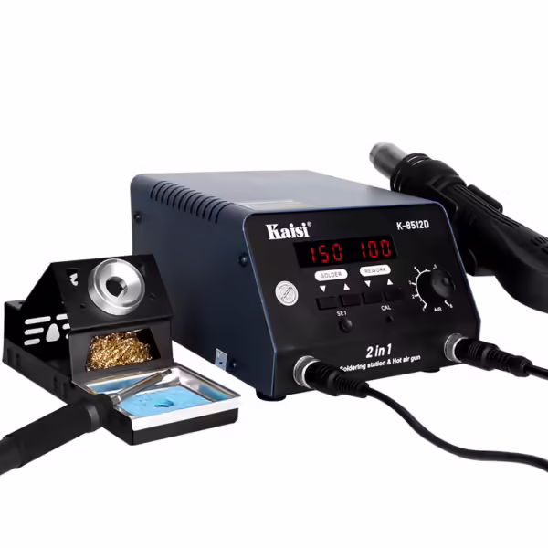 Kaisi k 8512d 2 in 1 digital display hot air gun rework station with t12 electric