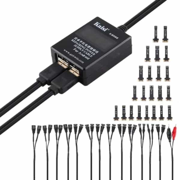 Kaisi k 9066 mobile phone maintenance power cable built in short circuit protection for huawei, samsung, xiaomi, oppo, vivo etc