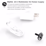 Mijing w12 mult metro digital 9v cabo de alimenta o capacitor port til manuten o de