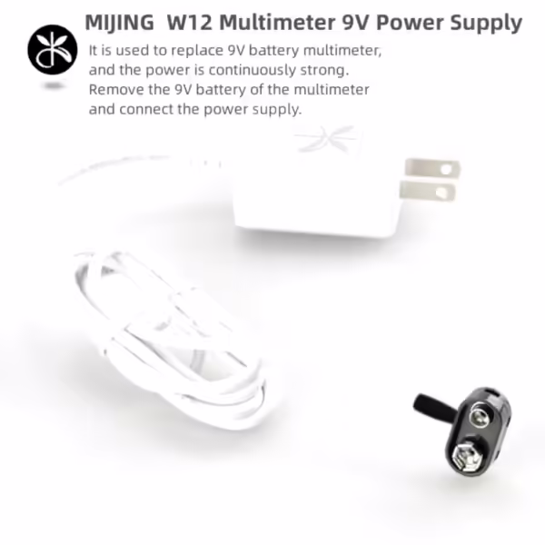 Mijing w12 mult metro digital 9v cabo de alimenta o capacitor port til manuten o de
