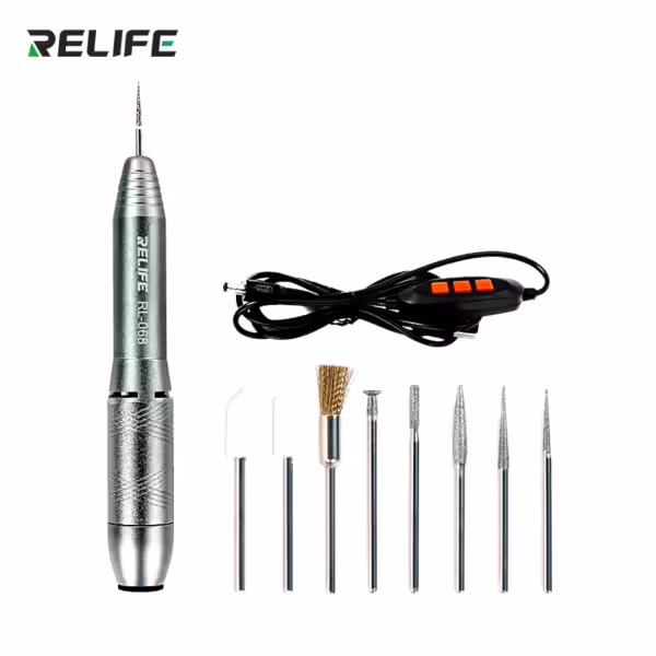 Relife rl 068 6 speed power adjustment mini polishing pen for cpu and motherboard repair screen
