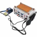 Aida 8684d 4en1 station fer air chaud alimentation suparateur lcd