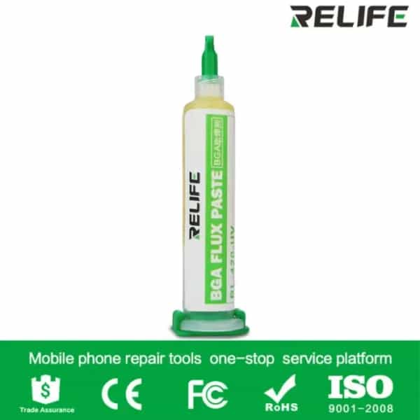 Relife rl 420 uv lead free soldering paste flux for phone bga repair china phonefix 1