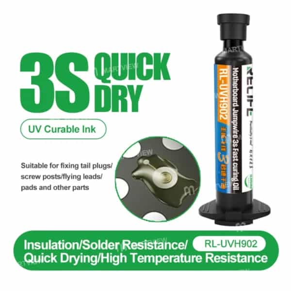 Relife rl uvh902 transparent uv quick curing solder mask 3 large