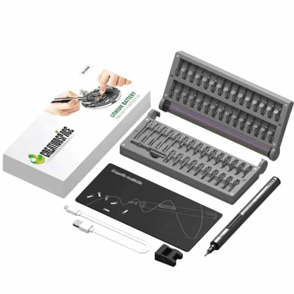 Stirlingkit model engine tool led mini electric screwdriver diy tools set precision screwdriver kit 4