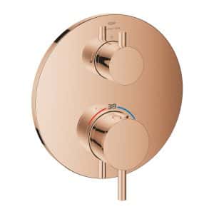 Atrio Thermostatic mixer for 1 outlet with shut off valve Grohe جروهي 24357DA0