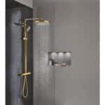 Grohe euphoria xxl 310 shower system 26075gl0 with safety mixer for wall mounting